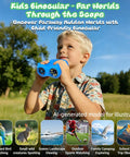 2 In 1 Kids Digital Microscope And Telescope With 1000X Magnification 10X Eyepiece 4K Imaging 2 Inch Screen Photo And Video Capture Built In Storage For 200 Shots Super Cool STEM Science Toy Gift For Ages 3 4 5 6 7 8 9 10 11 12, boy outdoors