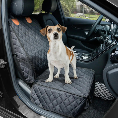 Two Pack Front Seat Cover For Cars, Trucks, SUVs And Jeeps, Full Protection Dog Car Seat Cover With Side Flaps, Nonslip, Scratchproof