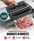 Pro Grade Vacuum Sealer Machine With Cutter And Jar Attachment for Home Kitchen sealing steak with marinate function