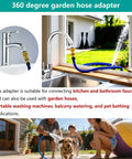 3/4 Inch GHT Thread Garden Hose Adapter With Aerator And 360 Degree Swivel Faucet To Hose Connector for chrome sink faucet