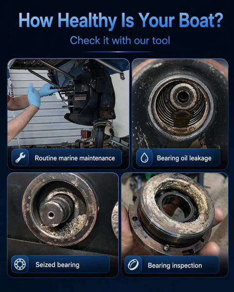 Gimbal Bearing Puller And Installer DIY Kit For Alpha Alpha One MR Bravo OMC Cobra And Volvo Sterndrive Systems in use for maintenance