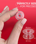 12 Pcs Premium Class 15 Sewing Machine Bobbins Plastic With Superior Thread Grip Pro Grade Precision Made In Taiwan For Smooth Consistent Stitches Wide Compatibility With Most Domestic And Industrial Sewing Machines. clear plastic Class 15 bobbin, 20.3 mm x 11.7 mm