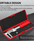 Digital Caliper For Disc Brake Rotor Micrometer And Thickness Measurement With LCD Display 6 Inch Tool in storage case