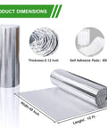 Kick Heat To The Curb With This Premium Reflective Bubble Insulation Roll For RV Weather Protection And Home Window Sun Guard, 48x10 inches.