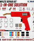 Powerful 220W Plastic Welder Kit For Car Bumper Repair 2 In 1 Hot Stapler And Plastic Welding Gun with accessories and 1000 staples