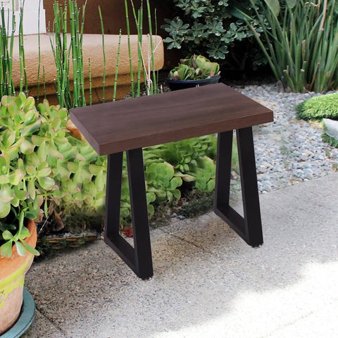 Adjustable Trapezoid Metal Table Legs Set Of 2 For DIY Coffee Table End Table And Nightstand Black Mid Century Modern Style