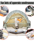 LED Lighted Dust Solution For Miter Saws With Surround Enclosure DIY Friendly Clear Visibility in use with vacuum setup