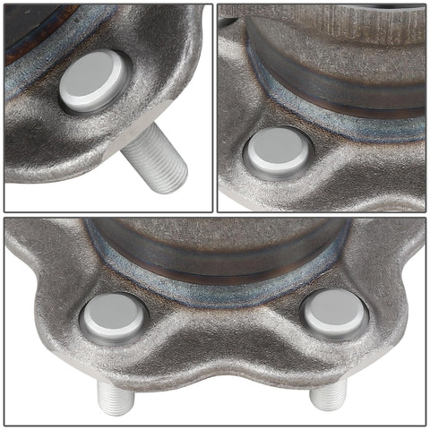 Close-up of Rear Wheel Bearing Hub Assembly For Infiniti JX35 QX60 Nissan Altima Maxima Murano Pathfinder 2007 2022 Driver Or Passenger Side Bare Steel Replacement With Pre Installed Bearing And Ready To Install