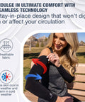 Cooling Arm Sleeves For Men Women And Youth Breathable Moisture Wicking Sun Protection For Basketball Football Running Golf Cycling Volleyball Comfortable Non Slip Sleeves For Tattoos And All Day Sports Wear worn by a woman sitting on a bench.