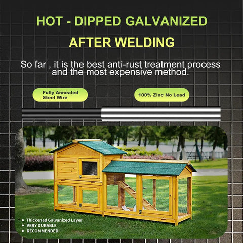 The Real Deal 1/4 Inch Hot Dipped Galvanized Wire Mesh Roll 23 Gauge Heavy Duty Hardware Cloth used in a chicken coop.