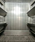 Interior view of Heavy Duty Tunnel Freezer With Rock Solid Conveyor Belt for quick freeze meat seafood and veggies.