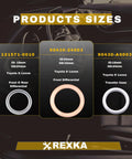 Transfer And Differential Service Gasket Kit For Toyota And Lexus Rigs Including 4Runner Land Cruiser Tundra Tacoma FJ Cruiser Highlander RAV4 Sequoia Sienna 24 Piece Kit With Crushable Oil Drain Plug Gaskets Pro Grade Quality product sizes chart