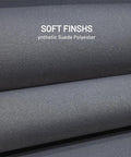 Hiksuky auto headliner fabric in gray synthetic suede velvet with foam backing