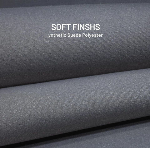 Hiksuky auto headliner fabric in gray synthetic suede velvet with foam backing