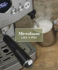 Game Changing 20 Bar Espresso Machine With Sleek Stainless Steel Build And Rapid Steam Milk Frother For Killer Lattes And Creamy Cappuccinos At Home Featuring Hassle Free Temperature Settings And Spacious Tank with milk frothing spout.