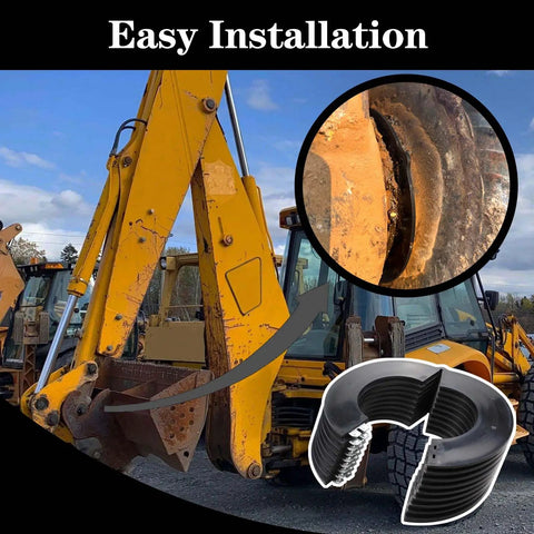 Eight Pack 50mm Excavator Bucket Pin Shim Kit Detachable for Excavator and Skid Steer 3mm Thick Fits Cat 308 shown on excavator