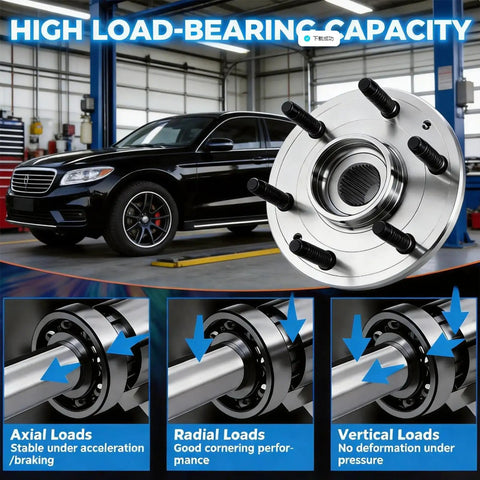High load-bearing capacity of Ford Front Wheel Hub Bearing Assembly 515142 For 2011 to 2014 F150 And Expedition With 6 Lug 4WD ABS