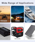 Applications for Starlink Mini O Ring Connector Extension Cable include motorcycle, vehicle, boat, battery charger, generator, solar panel.
