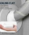 Waterproof Sealant Putty For Quick Fixes No Mess Patch Up Pipes Walls Holes And AC Openings sealing pipe connection