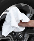 Heavy Duty Terry Cloth Rags For Cleaning, Absorbent Quick Dry Bar Mops, Washable Cotton Blend Wipes used on car wheel