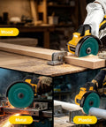Badass Cordless Cut Off Tool Featuring Brushless Motor Delivers Killer 18000 Rpm Cuts on wood, metal, and plastic materials.