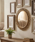 111 Piece Picture Hanging Hooks For Drywall Kit No Damage With 15lb 25lb And 40lb Options Heavy Duty Steel Pins That Press In Easy No Drill Tool Free Wall Hangers For Home Office Garage Quick No Mess Frame Mounts Made Simple ornate wall mirror and framed art display in living room