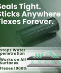 Tough As Nails Roof Waterproof Sealant And Liquid Rubber Membrane For Concrete Metal And RV Roofs With Self Leveling Formula applied with a roller.