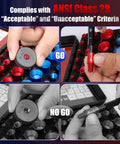 Testing with 78 Piece Nut And Bolt Thread Checker Set Featuring 41 Sae And 37 Metric Threads for bolt sizes and pitch confirmation.