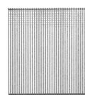 Heavy Duty Galvanized 18 Gauge Brad Nails 1 1/4 Inch Sharp Point Steel Finish Fasteners For Pneumatic And Electric Nailer Guns in a packed row.