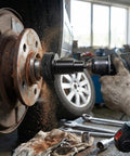 Using Wheel Hub Resurfacing And Stud Cleaning Kit For Quick Rust Removal On Lug Nuts And Brake Rotors Fits Half Inch Wrenches And Drills