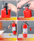 Steps for using a Heavy Duty 5 Lb Abc Dry Chemical Fire Extinguisher With Wall Mount 2A 10B C Rated for safety.