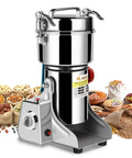 Heavy Duty Electric Grain Mill Grinder 750G Capacity For Home Kitchen 2200W 25000 RPM Copper Motor with food ingredients