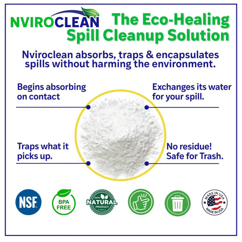 All Purpose Spill Absorber Kit For Home Cleanup 2 Lb Pack Of 3 Soaks Up To 96 Lbs Super Absorbent Encapsulant features chemical-free spill solutions.