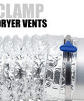 Two And A Half Inch Thumb Screw Key Adjustable No Tools Needed 304 Stainless Steel Hose Clamps With Worm Gear for dryer vent