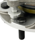 Close-up of front wheel bearing and hub assembly pair for 2005-2021 Toyota Tacoma 4WD, 2003-2021 4Runner, built to fit 515201.