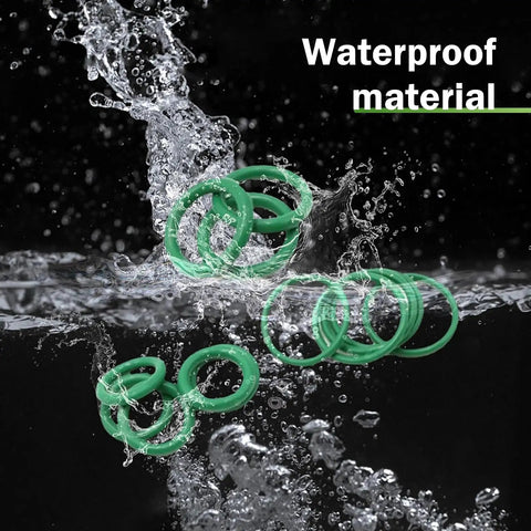 Green O-rings from 270 Piece Car AC Seal Gasket O Ring Kit With 18 Sizes Nitrile Rubber For Oil Gas Water High Temperature Durable O Rings