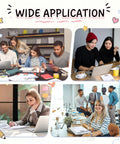 Funny 50 Sheet Paper Pad You Rock Tearable Notepad used by diverse people in office settings for organization and notes.