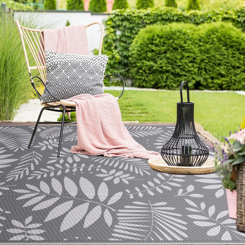 Outdoor Rug For All Weather Use Waterproof Plastic Straw Style Mat Large 5x8 Area Rug For Outdoor Living Yard Vibes Patio Deck