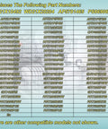 List of dishwasher part numbers for which the Aftermarket Flood Switch Replacement For Dishwashers GDT GDF Series is compatible.