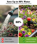 Effortless Drip Irrigation Kit For Garden And Yard With Automatic Plant Watering System saving water with adjustable emitters