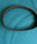 Heavy Duty Replacement Drive Belt For Delta 43-355 Two Speed Wood Shaper displayed on teal fabric background.