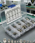 150-Piece 304 Stainless Steel Helical Thread Insert Kit For Metal Thread Repair with assorted M3 to M12 coil inserts