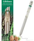 Walk In The Woods Pen Diffuser 1mm Black Ballpoint Diffuses Essential Oil Blends While You Write For Aromatherapy Scented Ink And Sensory Immersion During Journaling And Note Taking. White pen diffuser and packaging with pinecones
