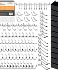 Heavy Duty Pegboard Hook Kit With 170 Pieces For One Quarter Inch Pegboards Extra Thick Hooks And Bins Peg Lock Organizers