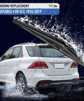 Rear Wiper Arm Blade Set For Mercedes Benz GLE 2016 2017 2018 2019 Replacement Wiper Kit For 350 400 550e shown on vehicle