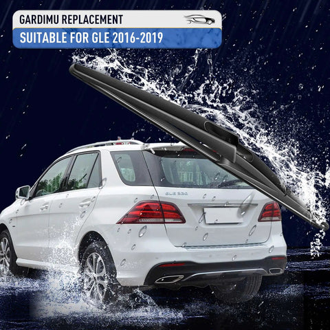 Rear Wiper Arm Blade Set For Mercedes Benz GLE 2016 2017 2018 2019 Replacement Wiper Kit For 350 400 550e shown on vehicle