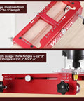Rugged Aluminum Door Hinge Jig For Precise Mortises Built To Last, Adjustable Router Jig Fits Door Hinges From Two Point Five To Five Inches