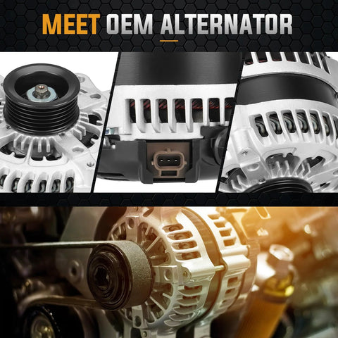 Alternator Replacement For Ford F-150 2012 To 2017 3.5L V6 And 3.7L V6 Direct Fit High Output Truck Charging Easy Install