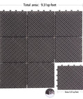 Interlocking Deck Tiles 27 Pack Outdoor Flooring 12 By 12 Inch Plastic Tiles DIY Friendly All Weather Waterproof Patio Pavers