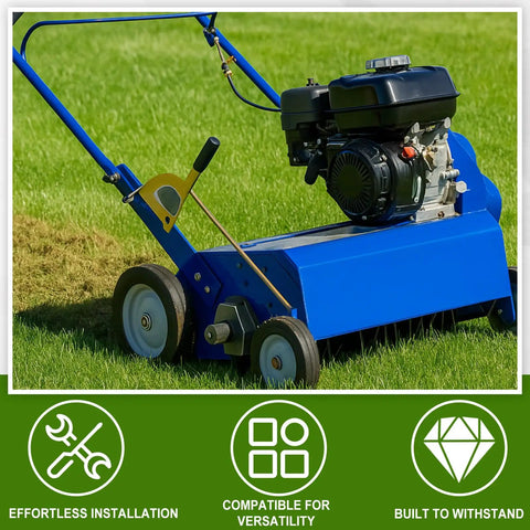 Blue lawn mower compatible with 104 Pcs Rake Teeth Set For Power Rake Tines Dethatcher Blades Heavy Duty Replacement For Bluebird 5001